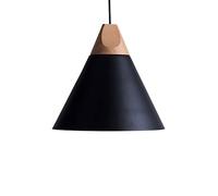 Creative Cone Suspension Fer Forgé + Bûche Lampe Suspendue E27 Éclairage, Moderne Minimaliste Macaron Suspension Lumières pour Salle À Manger Cuisine Île Chambre Salon