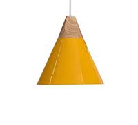 Creative Cone Suspension Fer Forgé + Bûche Lampe Suspendue E27 Éclairage, Moderne Minimaliste Macaron Suspension Lumières Pour Salle À Manger Cuisine Île Chambre Salon