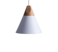 Creative Cone Suspension Fer Forgé + Bûche Lampe Suspendue E27 Éclairage, Moderne Minimaliste Macaron Suspension Lumières Pour Salle À Manger Cuisine Île Chambre Salon