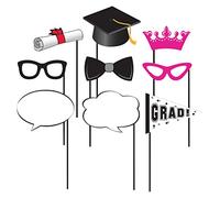 Creative Converting 294306 Lot de 10 Accessoires Amusants pour Remise de diplôme - Papier Multicolore