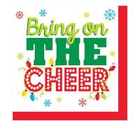 Creative Converting 317186 Lot de 16 serviettes en papier Motif jeux de rennes