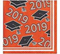 Creative Converting 335409 Orange Class Of 2019 Serviettes en papier