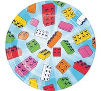 Creative Converting Block Bash Lot de 8 assiettes à dessert