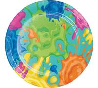 Creative Converting Lot de 8 assiettes à dessert avec éclaboussures de peinture