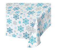 Creative Converting Nappe en plastique Motif flocons de neige 137 x 259 cm