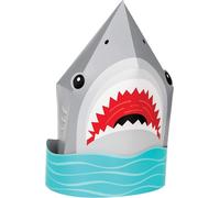 Creative Converting - Requin - Centre de table pour fêtes - Cartonnage 3D SG28236 (Taille unique) (Bleu/Gris/Rouge)