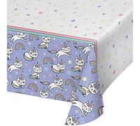 Creative Converting Sassy Caticorn Nappe en Papier, Multicolore, 137,2 x 259,1 cm