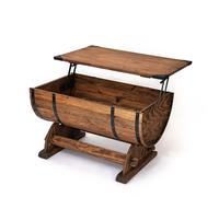 CREATIVE COOPER Table basse, table basse, table de canapé, table élégante avec plateau de table réglable en hauteur, pour petits appartements 80 x 50 cm