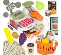 Creative Corner Checkout pour enfants supermarché scanner calculateur panier avec accessoires 36 el.
