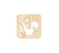 Creative Craft Décoration Lampe en Bois Led Lumière Veilleuse Lampe de Table Djzs452 G