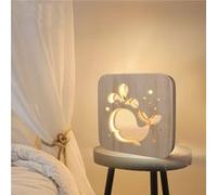 Creative Craft Décoration Lampe en bois Led Lumière Veilleuse Lampe de table wedazano445 G