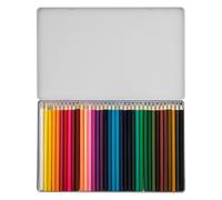 Creative Craft Group Crayons de couleur dans une boîte en tin, 36pcs.