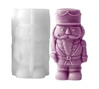 Creative Craft Mold - Nutcracker Soldier Silicone for Party | Candle Soap Wax Epoxy Resin Casting, Small Large Sizes, Table Home Dinner Room Art Supplies, Holiday Decoration Accent Gift Choice