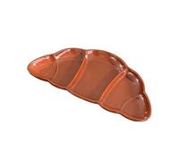 Creative Croissant Assiette en céramique pour maison restaurant Dim Sum Assiette Croissant