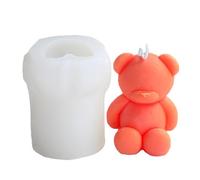 Creative Cute Bear Moule en silicone pour bougie parfumée en résine époxy faite à la main pour bougies, décoration de la maison, plâtre, bricolage, fondant, dessert