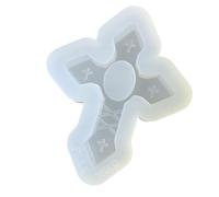 Créative De Moule À Rapide En Silicone Moules En Silicone Lisse Douce Croix Du Rapide Pour L'artisanat Et Les Projets D'art Shaker