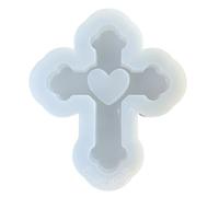 Créative De Moule À Rapide En Silicone Moules En Silicone Lisse Douce Croix Du Rapide Pour L'artisanat Et Les Projets D'art Shaker