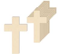Creative Deco 10 x Formes de Croix Fine | 10x6 cm