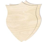 Creative Deco 2 x Formes Bouclier Bois | 30x24cm | Découpes Contreplaqués Non Peints | Decoration Tag Ornement Suspendus à Accrocher Peindre Décorer Travaux Manuels Loisir Créatif Peinture Pyrogravure