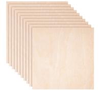 Creative Deco 20x Contreplaqué 3mm Carré 400x400mm | Bois Brut Bouleau pour Découpe Laser, Pyrogravure, Gravure, Cricut, Maquette
