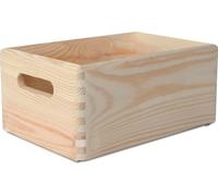 Creative Deco 2x Caisse Bois Rangement 30 x 20 x 14 cm (+/- 1cm)