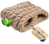 Creative Deco 50m Corde de Jute Epaisseur 24mm