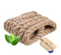 Creative Deco 5m Corde de Jute Epaisseur 30mm | Personnalisation Possible Tous Les 5m | Corde Solide et Durable | Torsadé en Fibres Naturelles | Bricolage, Balustrade, Jardin et Maison