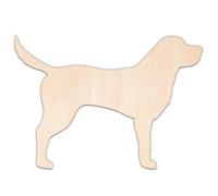 Creative Deco Animal en Contreplaqué ou MDF de 3 mm à Personnaliser | Chien | Forme de 5-100 cm | Animaux en Bois | Décoration Murale pour Chambre | Découpe Laser pour Découpage, Artisanat