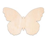 Creative Deco Animal en Contreplaqué ou MDF de 3 mm à Personnaliser | Papillon | Forme de 5-100 cm | Animaux en Bois | Décoration Murale pour Chambre | Découpe Laser pour Découpage, Artisanat