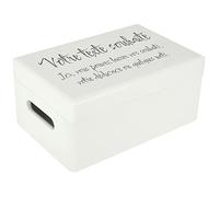 Creative Deco Blanc Boite Personnalisé Texte Désiré Boîte en Bois | Votre Cadeau Personnalisé avec n’Importe Quel Texte | Coffret Cadeau Personnalisable | pour Femmes, Hommes et Couples