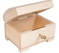 Creative Deco Boîte à Bijoux en Bois 10,6x7,5x7,5cm Coffret Verrouillable