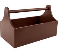 Creative Deco Boîte à Outils en Bois Marron 34 x 18 x 20,5 cm - Boîte Naturelle