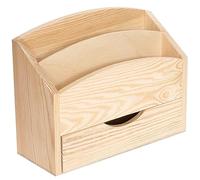Creative Deco Boite aux Lettres Porte Courrier | 2 Compartiments + Tiroir