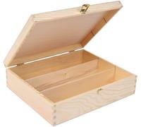Creative Deco Boîte Caisse à Vin en Bois Cadeau | 3 Bouteilles | 3 Variantes