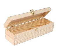 Creative Deco Boîte Caisse à Vin en Bois | Cadeau Vin Mariage | Boite Rangement | 1 Bouteille | 36 x 11 x 9,8 cm | Coffret Vin | Boite cadeau | Coffret Cadeau homme | Cadeau Femme | Caisse Bois