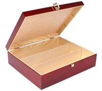 Creative Deco Boîte Caisse à Vin en Bois Rouge Cadeau Vin Mariage 35 x 30 x 10 cm Rouge G