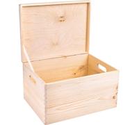 Creative Deco Boite de Rangement en Bois avec Poignées 40 x 30 x 24 cm (+/-1cm)