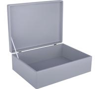 Creative Deco Boite de Rangement en Bois Gris 40 x 30 x 14 cm (+/- 1 cm)