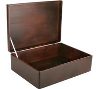 Creative Deco Boite de Rangement en Bois Marron 40 x 30 x 14 cm (+/- 1 cm)