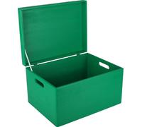 Creative Deco Grande Boite Rangement en Bois Vert 40 x 30 x 24 cm (+/- 1 cm) Caisse BRUT