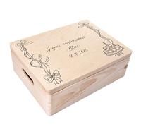 Creative Deco Cadeau Boîte Personnalisée pour Anniversaire Enfant Femme Homme | Motif Gâteau d'anniversaire Minimaliste | Coffret Cadeau Original Personnalisé | Décoration Personnalisable Fête