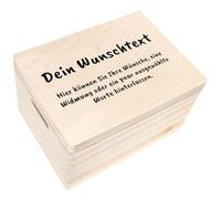 Creative Deco Cadeau Personnalisé Texte Désiré Boîte en Bois | Votre cadeau Personnalisé individuel avec n’importe quel texte | Coffret Cadeau Personnalisable | Femmes, Hommes et Couples