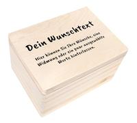 Creative Deco Cadeau Personnalisé Texte Désiré Boîte en Bois | Votre Cadeau Personnalisé Individuel avec n’Importe Quel Texte | Coffret Cadeau Personnalisable | Femmes, Hommes et Couples