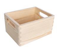 Bac de rangement - CREATIVE DECO - 19,5 x 15 x 10 cm - Bois de pin naturel - Léger et pratique