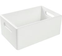 Creative Deco Caisse Bois Rangement Blanc | 30 x 20 x 13 cm (+/- 1cm) | Boîte de Rangement Bois avec Poignées | Boite Rangement Cuisine | Caisse de Rangement Bureau | Casier de Rangement