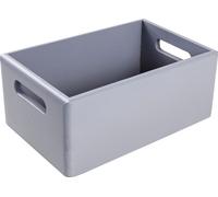 Creative Deco Caisse Bois Rangement Gris 30 x 20 x 13 cm (+/- 1cm)