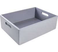 Creative Deco Caisse Bois Rangement Gris 40 x 30 x 13 cm (+/- 1cm)