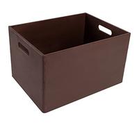 Creative Deco Caisse Bois Rangement Marron | 39 x 29 x 23 cm (+/- 1cm) | Boîte de Rangement Bois avec Poignées | Boite Rangement Cuisine | Caisse de Rangement Bureau | Casier de Rangement