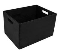 Creative Deco Caisse Bois Rangement Noir 39 x 29 x 23 cm (+/- 1cm) Boite Rangement Cuisine G