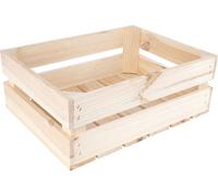 Creative Deco Caisse en Bois Naturel 40 x 30 x 15 cm - Caisse Rangement Bois